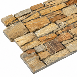 Revestimiento de Pared Interior de Piedra Natural, Losa Delgada Rústica con Superficie Dividida, Color Beige, Amarillo, Blanco, Pizarra - Product Image 3