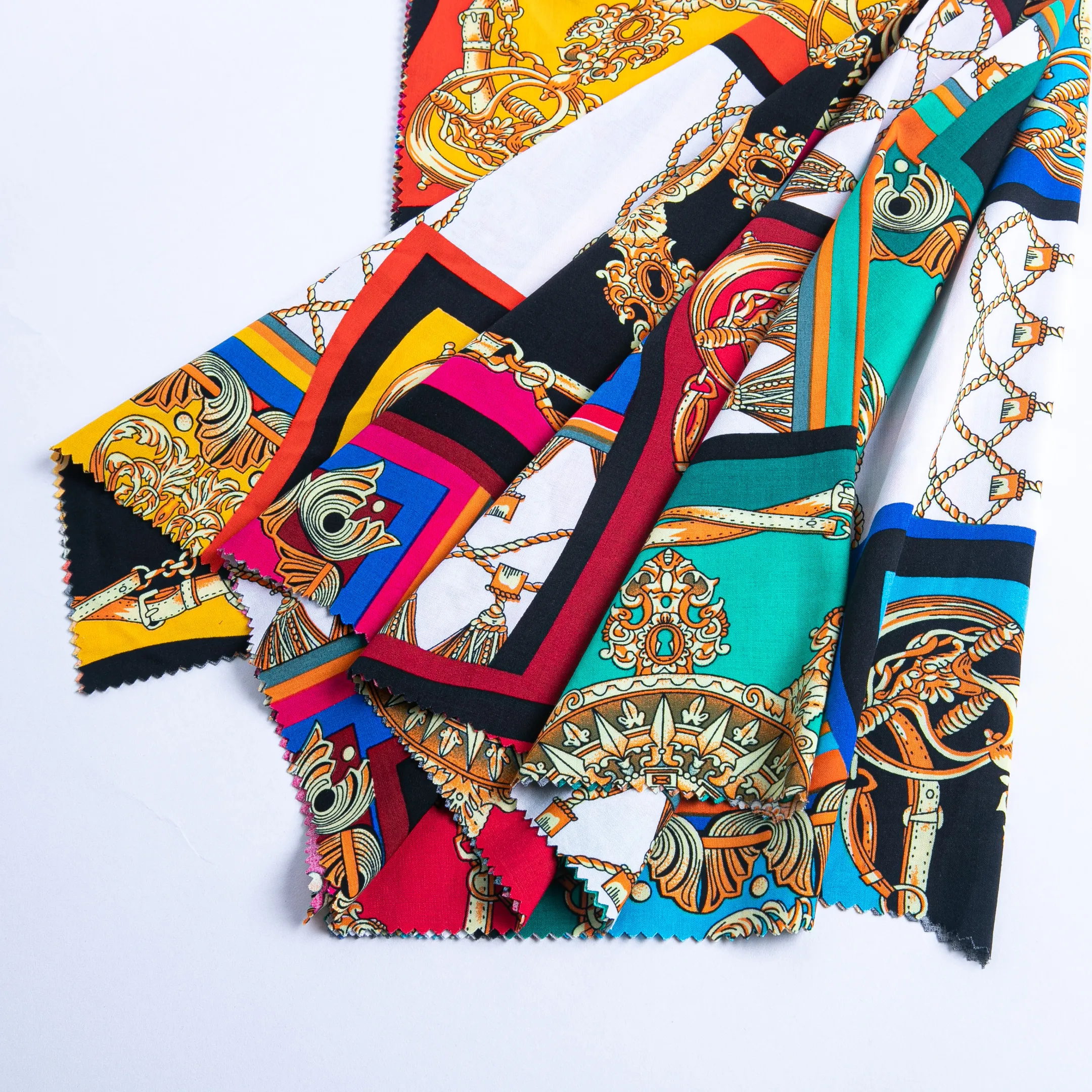 Оптовая продажа, 100% вискозное полотно с принтом на заказ, тканые технологии, яркий цвет, Цифровая печатная ткань для футболок и платьев