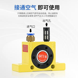 Vibradores Neumáticos de Turbina Tipo Silenciador GT4/6/8/10/13/16/20/25/30/36/48/60 para Aplicaciones de Maquinaria - Product Image 3