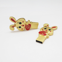 Memoria USB de 64 GB, USB 2.0, 32 GB, Logotipo Personalizado, Diseño de Conejo, Memoria USB de 16 GB, Regalos para Fotografía de Bodas