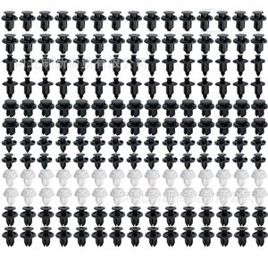 Honda Civic Accord CR V Car <b>Bumper</b> <b>Clips</b> 180Pcs Black White Plastic Fasteners For Repair Replacement SX0216 - Product Image 1