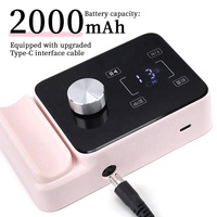 Nouveau design de l'équipement de manucure électrique E File Nail Drill Set Portable Rechargeable 35000rpm Nail Drill Machine