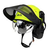 Casque de sécurité innovant ANT5PPE ANSI EN397 avec double écran facial, visière transparente, protection en maille et protège-oreilles