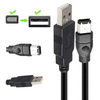 Câble USB AM vers FireWire 1394 à 6 broches en cuivre pur standard IEEE 400 pour connexion de carte son YR-1394-A5-01