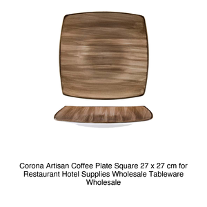 Assiette carrée Artisan Coffee 27 × 27 cm Corona Pa1606912812 - Product Image 2