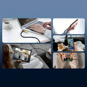 สายชาร์จ 4 in 1 รองรับ PD 27W 65W ชาร์จเร็วแบบ Super Fast สาย Type <span class=keywords><strong>C</strong></span> to Type <span class=keywords><strong>C</strong></span> สำหรับโทรศัพท์มือถือ สายดาต้า USB สำหรับโทรศัพท์มือถือ รองรับ PD - Product Image 6