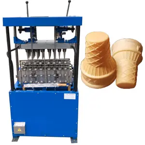 Máquina de helado de cono suave Máquina de fabricación de cono de oblea de 32 cabezales para máquina de cono de taza de café