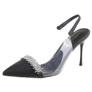High Heels New Summer Gold Wholesale <b>Plus</b>-<b>size</b> Women's Fashion Square Toe Heels - Product Image 4