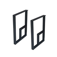 Pied de meuble en métal incliné, Support de placard et Table basse, Protection des pieds, 100-400mm, 1 ou 4 pièces