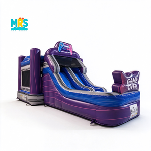 Tobogán Acuático Inflable Gigante <span class=keywords><strong>de</strong></span> Videojuegos, Tobogán Acuático <span class=keywords><strong>de</strong></span> PVC con Control Remoto para Niños, <span class=keywords><strong>Parque</strong></span> <span class=keywords><strong>de</strong></span> Diversiones, Alquiler para Fiestas al Aire Libre - Product Image 6