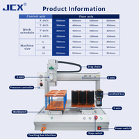 Plateforme de mouvement à trois axes XYZ semi-automatique à double station, machine de distribution de bureau, engrenage, économie d'énergie, garantie 1 an