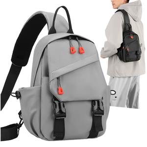 Sac à bandoulière multifonctionnel décontracté en nylon pour hommes, grande capacité 30-40L, tendance pour le cyclisme, les sports et autres activités - Product Image 1