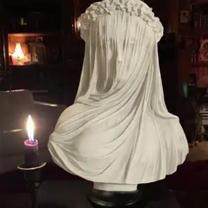 Premium Harz Handwerk dekoriert Jungfrau verschleierte Dame Bust verschleiert Jungfrau Bust Skulptur Ästhetisch für Haus Kunst sammlung Ornament