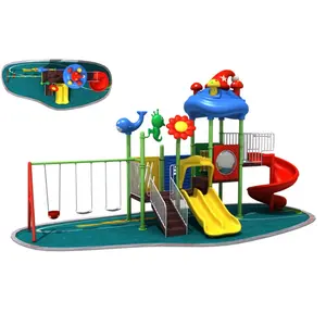 Popular games equipment outdoor playground garden backyard playground plastic outdoor slide kids playsets