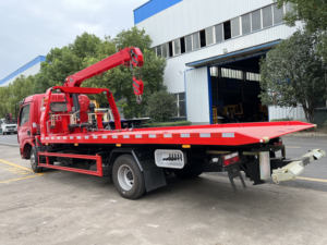 Camión Grúa de Rescate DongFeng de 5t con Plataforma Deslizante y Grúa de Brazo Plegable para Venta - Product Image 4
