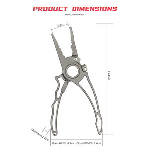 أداة صيد سمك فائقة الجودة ممتازة من سبائك التيتانيوم-مع عبوة مخصصة من التيتانيوم - Product Image 3