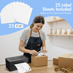 <b>Thermal</b> <b>Label</b> <b>Printer</b> Portable No Ink Required 4x6 Small Business WiFi BT High Speed Express Airway Bill in Stock - Product Image 4