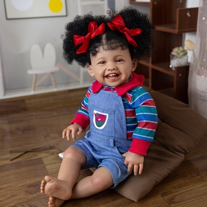 Full Body Poupe Newborn Realistic Boneca Bebe African <strong>Real</strong> Life <strong>Like</strong> Original Black Reborn <strong>Dolls</strong> - Product Image 6