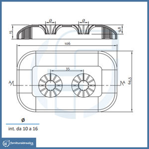 Rosetta Universale Doppia in ABS Design di Lusso per Radiatori da 10-18mm - Product Image 2
