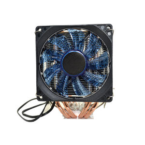 مبرد وحدة المعالجة المركزية 4 أنابيب حرارية, 4U LGA 1366 1700 1200 وحدة المعالجة المركزية النقية النحاس الأساسية المبرد 4 أنابيب حرارية AM4 AM3 AM3 + مروحة cpu - Product Image 4