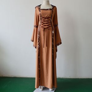 <strong>Plus</strong> <strong>Size</strong> <strong>Women</strong> Medieval Renaissance Gothic Cosplay Hooded Long Dress Vintage Steampunk Fancy Clothing <strong>Halloween</strong> <strong>Costume</strong> - Product Image 5