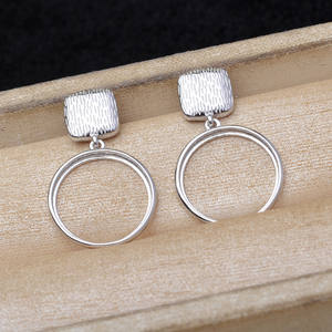 Support de boucles d'oreilles carré Ma Bei, plaqué or 18 carats brossé, 16,5-16,7 mm, composants de bijoux pour accessoires de perles DIY - Product Image 3