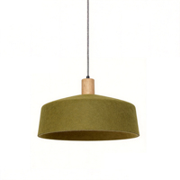 Lampe suspendue en feutre personnalisable, abat-jour en tissu de fibres de bouteilles PET recyclées pressé à chaud, luminaire suspendu nordique pour salle à manger et chambre