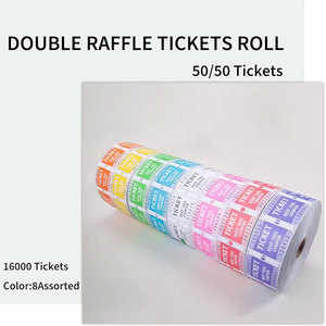 Tùy Chỉnh Biểu Tượng Đôi Xổ Số Xổ Số Vé Cuộn 500/1000/2000 Mỗi Cuộn Tùy Chỉnh Xổ Số Vé Kích Thước 2''X2'' Nhiệt Thẻ - Product Image 6