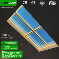 Plafond de toit ouvrant artificiel intelligent pour bureau et maison, LED, ciel bleu ensoleillé, ciel bleu virtuel, panneau de toit ouvrant artificiel, lumière du jour 6000K, IP54