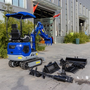 Miniexcavadora con orugas de goma de 1.2 toneladas (1200 kg), orugas silenciosas y que no dejan marcas para trabajos de excavación en césped y jardines, servicio OEM y ODM - Product Image 3