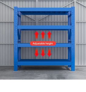 מתכת משקל משקל אחסון ללא מסמרות, 4 שכבות, 500 ק "ג נושאת, קל להרכיב מדף קל להרכיב - Product Image 3