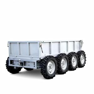 Chariot de transport industriel en acier argenté avec structure fermée et transmission intégrale pour transport lourd - Product Image 3