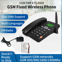 Teléfono de escritorio Dual Sim Gsm con antena TNC para países de América Central y del Sur
