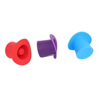 Bouchon en silicone multi-couleurs pour bouteille de vin, hermétique, anti-poussière, de qualité alimentaire, écologique, anti-fuite, pour boissons