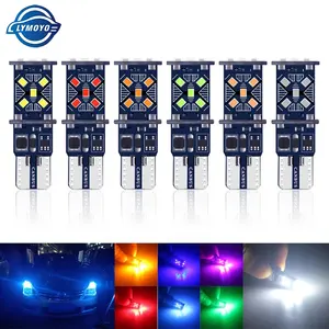 LED Car 15SMD 2016 Instrument Clearance Lights Wedge Plate Dome light Interior light No Error Canbus T10 LED W5W 194 501