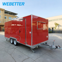 Camion de restauration WEBETTER entièrement équipé pour la vente de hot-dogs, crèmes glacées, café, pizzas, avec cuisine complète