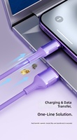 Câble tressé USB-A USB-C personnalisé 1m 3A Charge rapide Câble de données en cuivre pur tressé en nylon pour téléphone portable, ordinateur, imprimante