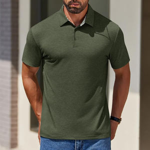 Camisas polo de poliéster personalizadas ODM, las más populares de la moda, 100% poliéster, para hombre, de alta calidad, ajustadas, para golf. - Product Image 3