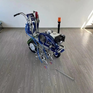 High Efficiency SHOWWAY <b>Hand</b> Push Road Marking Cold <b>Paint</b> Spray Machine With 6.5HP Engine Brand New Automatic Road Marking Machi - Product Image 1