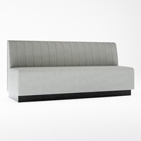 Canapé de restaurant commercial moderne en cuir, chaise de salle à manger pour cuisine et café