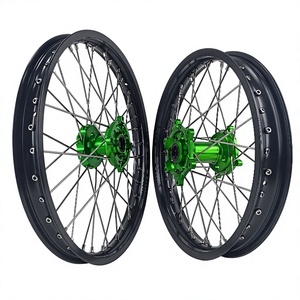 Jeu de roues ULB haute performance 18 19 21 <span class=keywords><strong>pouces</strong></span> pour <span class=keywords><strong>Kawasaki</strong></span> KX 125 250 KXF 250 450, jantes de motocross en aluminium CNC en stock - Product Image 3