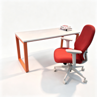Bureau d'ordinateur commercial, table d'écriture et de travail, mobilier de bureau pour usage domestique et professionnel
