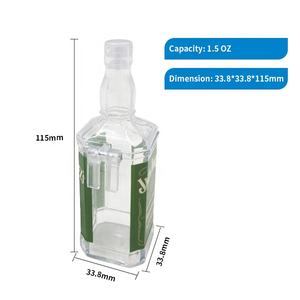 Verre à shot personnalisé en plastique PS de 1,5 oz avec crochet, support latéral pour vin et impression de logo, qualité alimentaire, fabriqué au Vietnam - Product Image 6