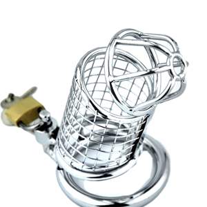 All'ingrosso 3 dimensioni anello del pene blocco erotico Bondage dispositivo a buon mercato maschio gabbia di castità Dildo per la lealtà - Product Image 2