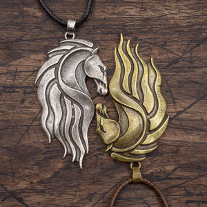 Pendentif Tête De cheval Talisman Mignon Animal Crinière Cheval Charme Collier Amulette Cadeau <span class=keywords><strong>Bijoux</strong></span> - Product Image 6