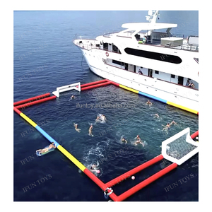 Campo de Juego Flotante Inflable de PVC/Vinilo para Fútbol Acuático en <span class=keywords><strong>Playa</strong></span>, con Portería, para Yates y Resorts - Product Image 4