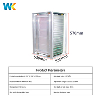 Support de stockage antistatique ESD en aluminium réglable pour cartes PCB à trous traversants, pour la sécurité des produits