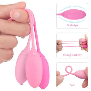 Kit de 6 balles de gros pour exercices de renforcement du plancher pelvien à poids varié pour débutantes - Produits sexuels pour femmes - Product Image 3