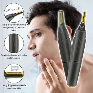 Tondeuse à sourcils électrique, <span class=keywords><strong>rasoir</strong></span> de précision ultra-mince, tondeuse électrique portable <span class=keywords><strong>pour</strong></span> les oreilles des hommes, <span class=keywords><strong>rasoir</strong></span> étanche <span class=keywords><strong>pour</strong></span> les poils du <span class=keywords><strong>nez</strong></span> - Product Image 5
