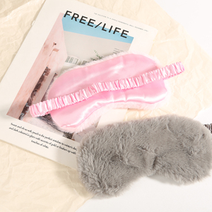 Masque de sommeil en fausse fourrure douce et confortable, bloquant la lumière, motif animal en peluche, idéal pour la maison - Product Image 3